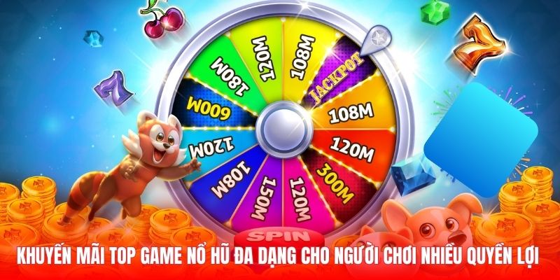 Khuyến mãi top game nổ hũ đa dạng cho người chơi nhiều quyền lợi 